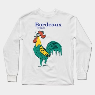 Bordeaux France travel poster Long Sleeve T-Shirt